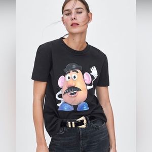 Zara X Disney Mr. Potato Head T-Shirt Size M